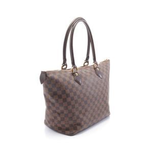 Louis Vuitton Saleya MM Damier Ebene Shoulder Bag Brown
